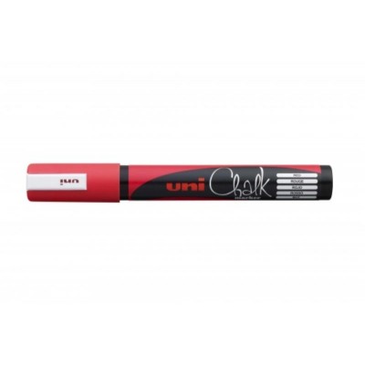 Μαρκαδόρος Κιμωλίας Uni Chalk Marker Red_CM140062